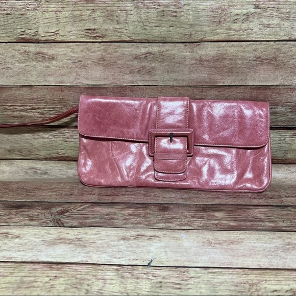 Hobo International Pink Leather Wristlet